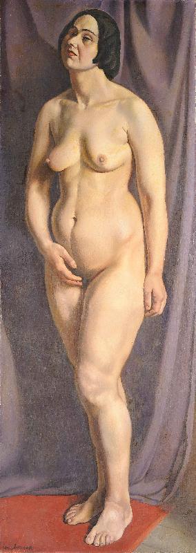 Louis Buvelot femme nu debout oil painting picture